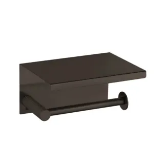 Держатель для туалетной бумаги с крышкой Boheme Uno 10971-GM оружейная сталь